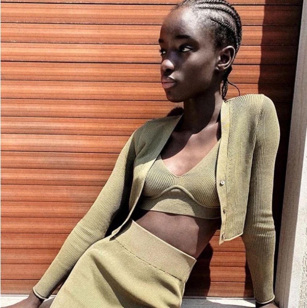 Zara Green Knit Coord Set